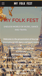 Mobile Screenshot of myfolkfest.com