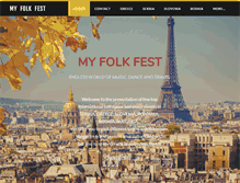 Tablet Screenshot of myfolkfest.com